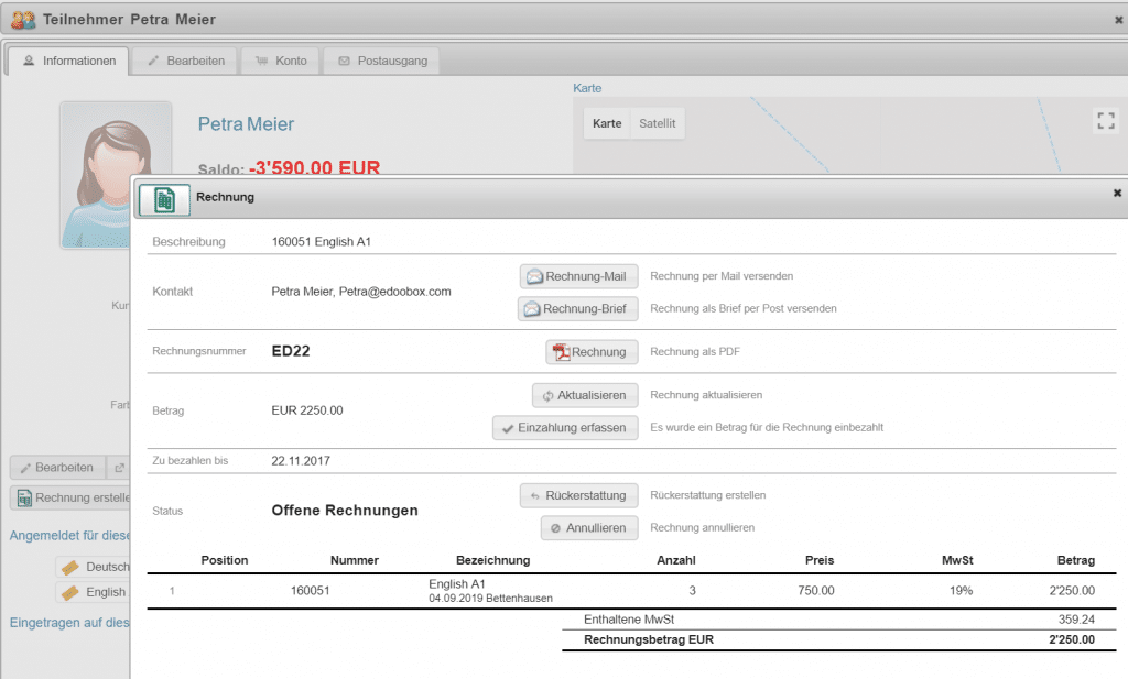 Functional enhancement in the invoice module