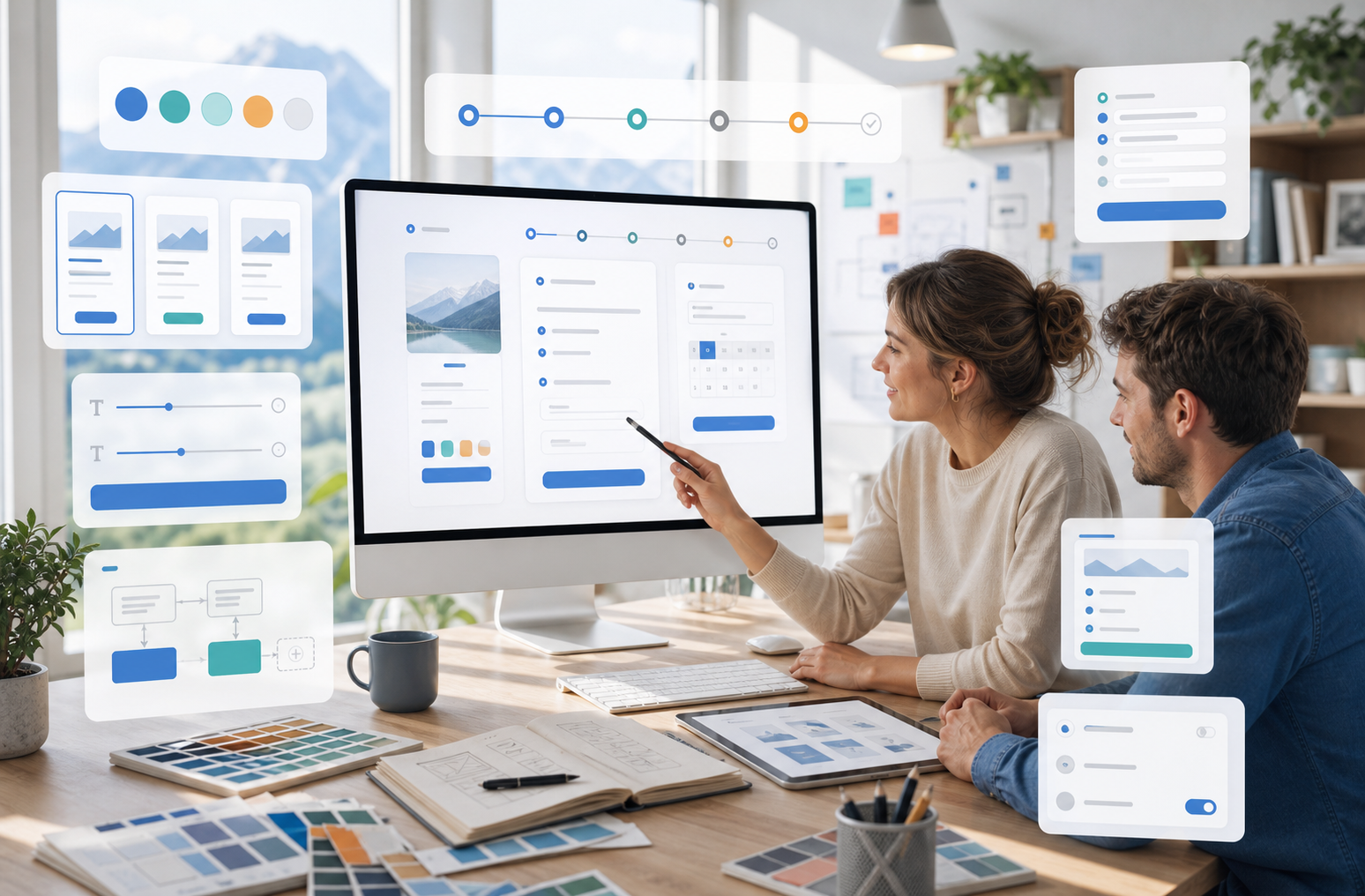 Design team creates brand-consistent booking flows and layouts for course offerings