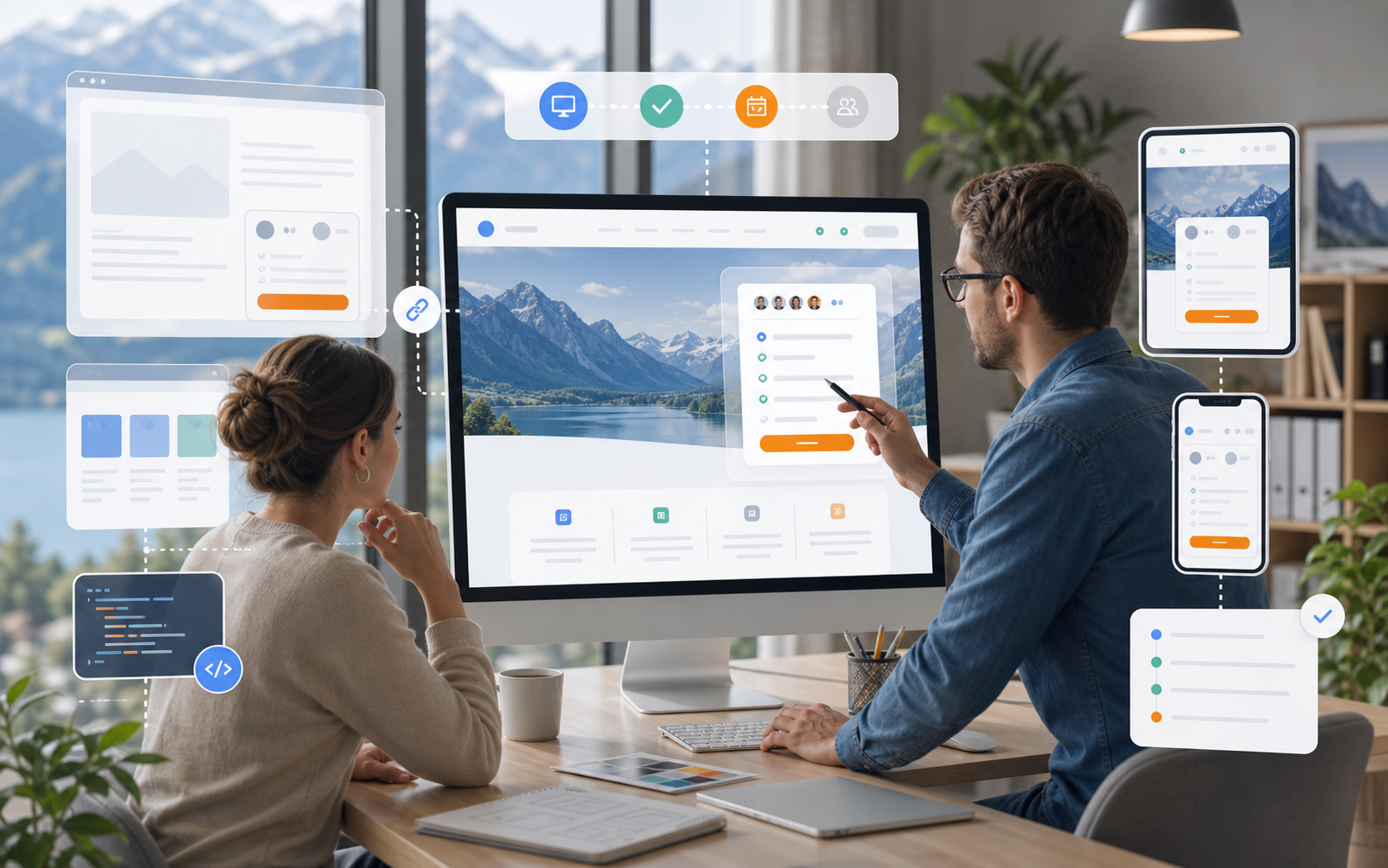 Webteam integrates responsive course registration into the website, landing page, and mobile view