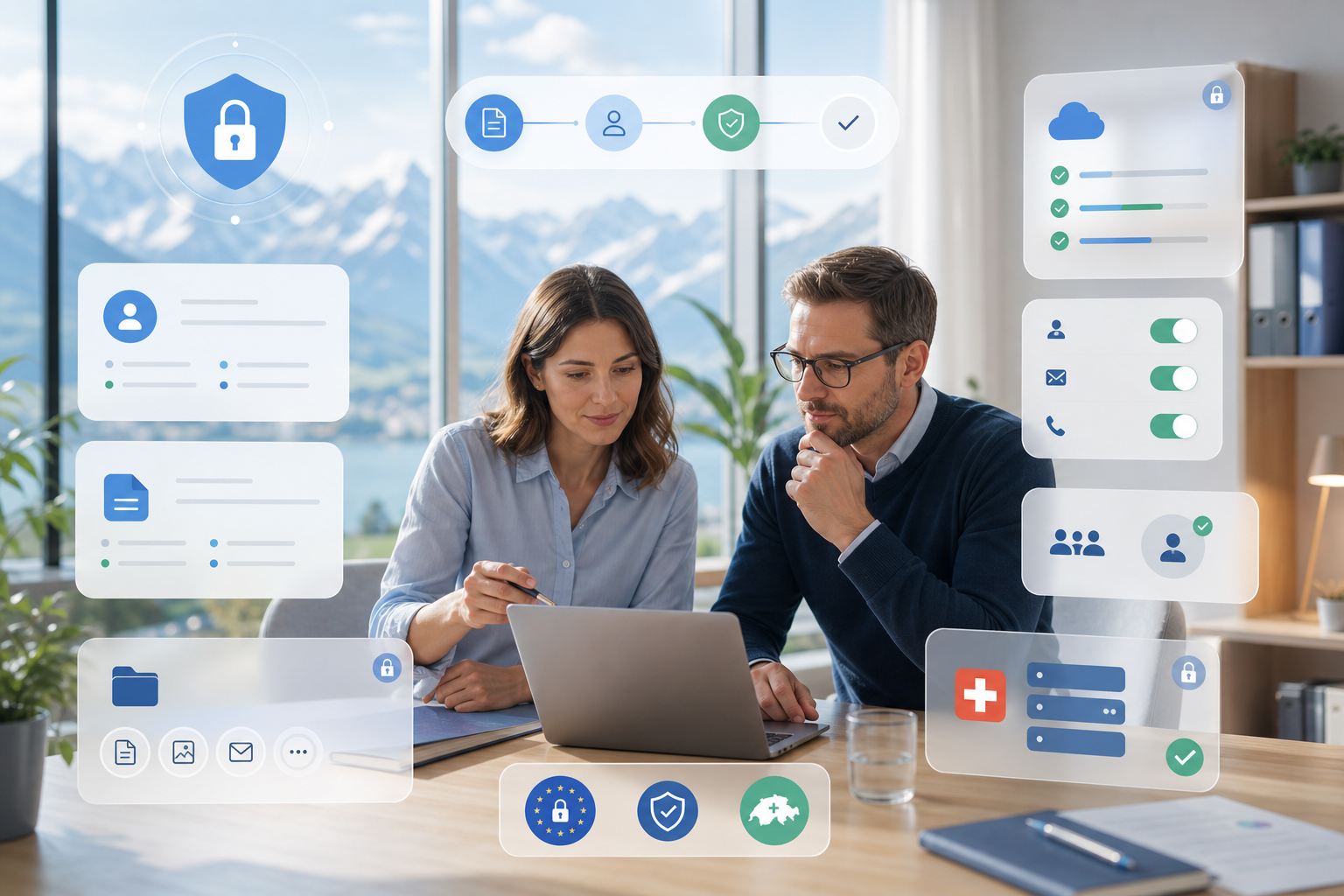 The data protection team reviews consent, hosting, and the security of participant data in edoobox