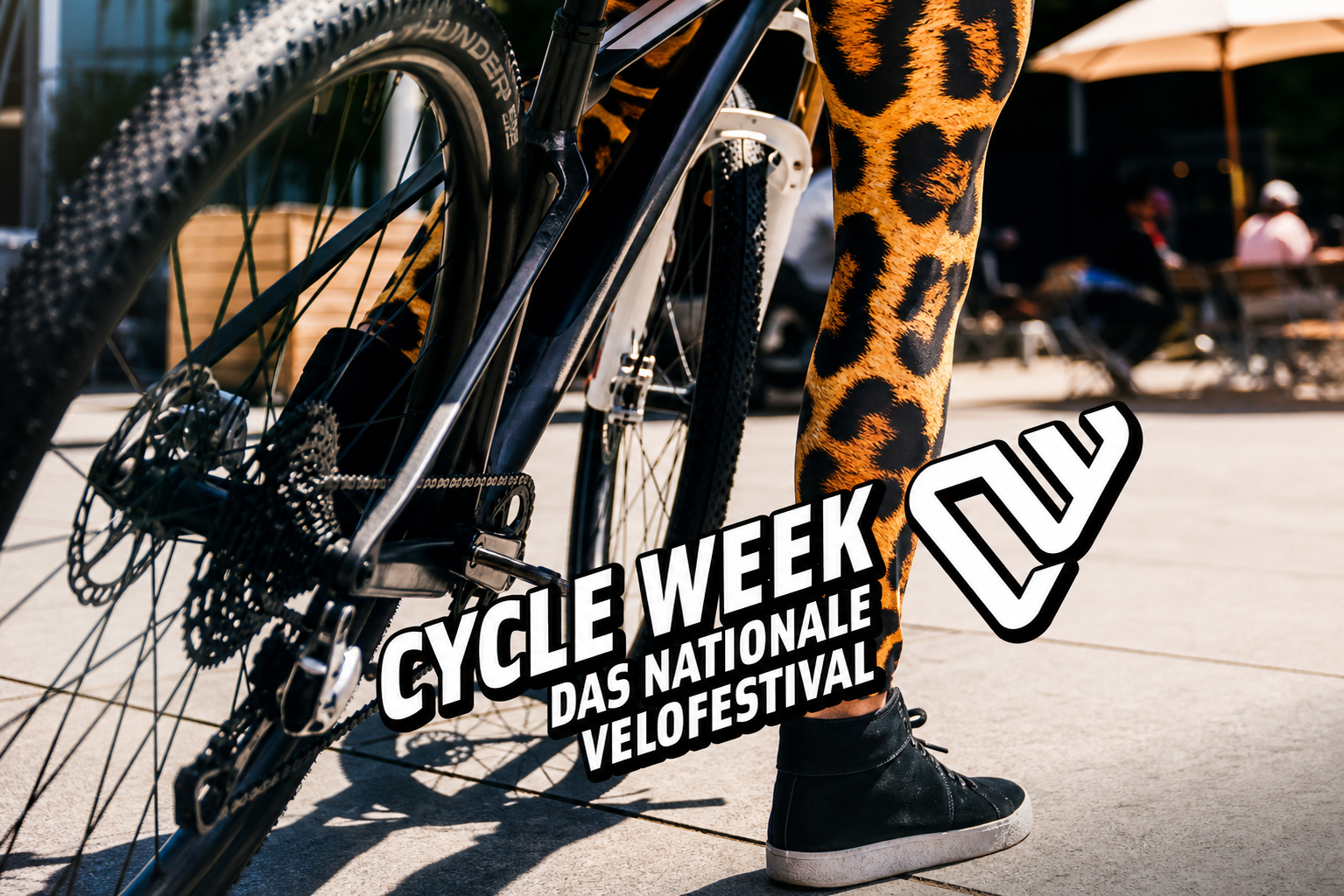 Cycle Week Velofestival with Bike and Festival Branding