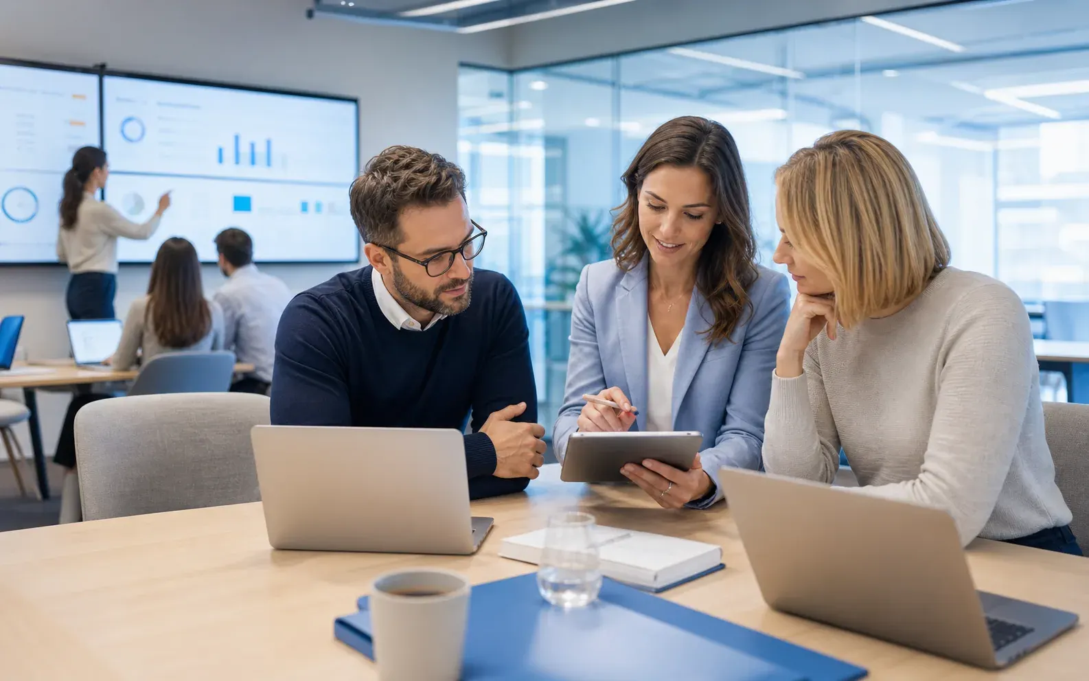 The Corporate Training Team plans internal training sessions and evaluations