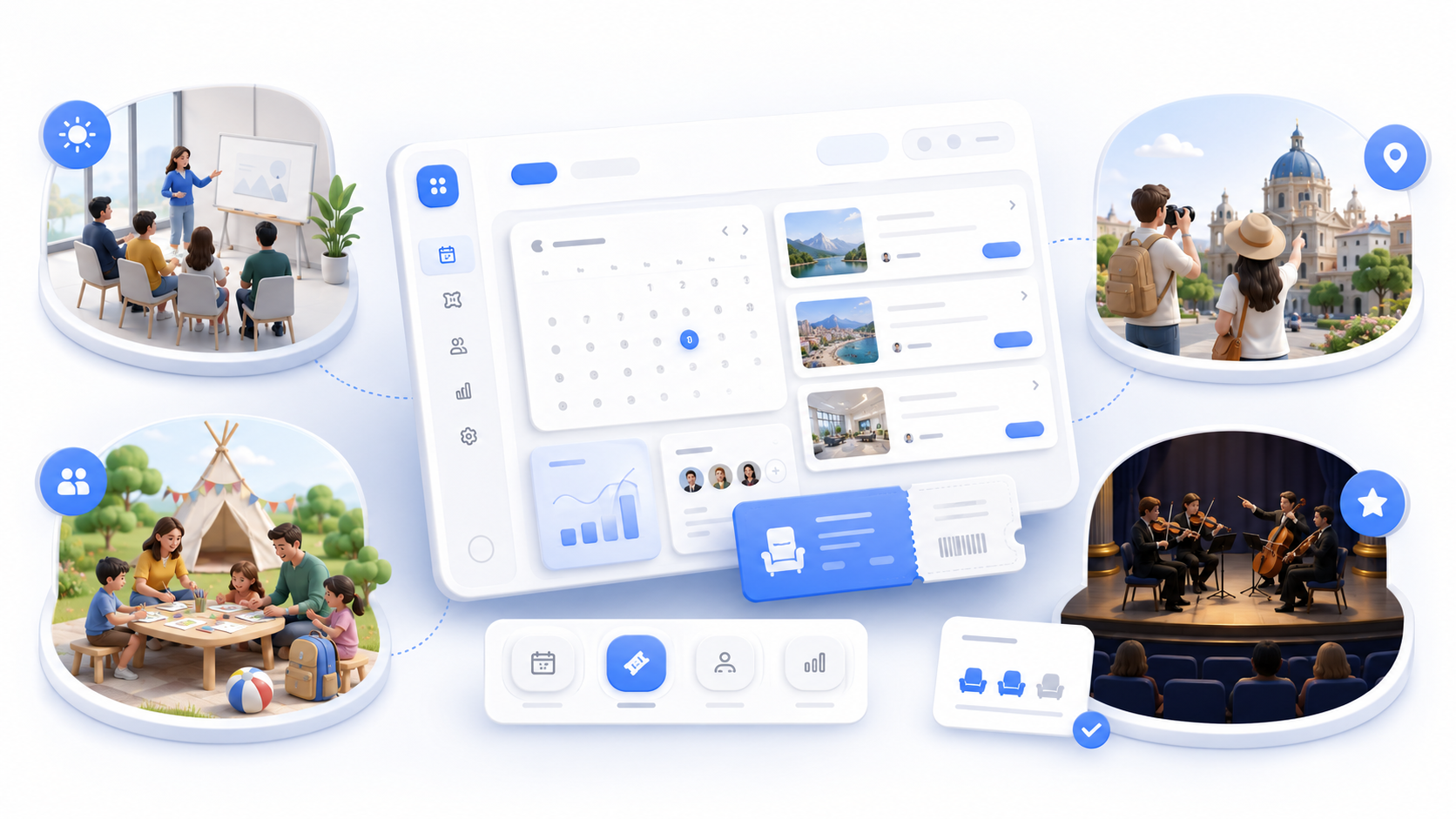 Check-in and on-site coordination for events and activities